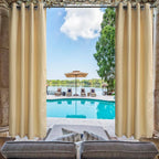 50 In. X 84 In. Indoor Outdoor Curtains Grommet Curtain (1 Panel)