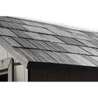 7-Ft X 7-Ft Oakland Outdoor Modern Gray Gable Roof Plastic Resin Storage Shed