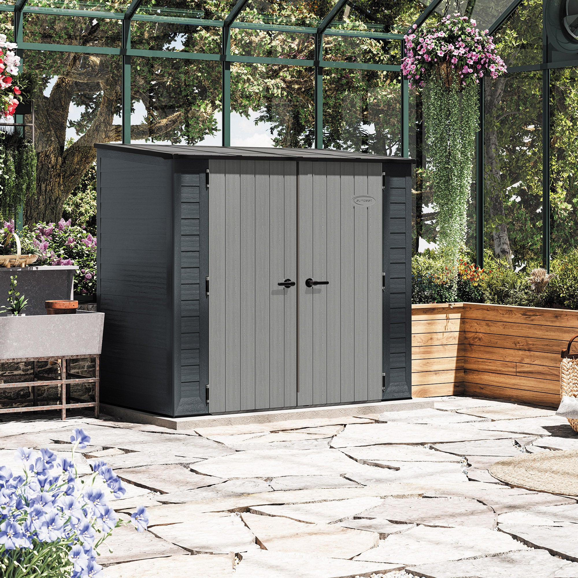 Suncast 7 Ft. X 4 Ft. Modern Storage Shed