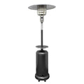 Patio Heater- 87" Tall AZ Patio Heater with Table- Hammered Silver