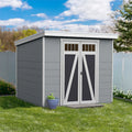 Modern 8-Ft X 6-Ft Wood Outdoor Storage Shed (Floor Included)