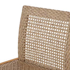 Charlotter Faux Rattan Outdoor Patio Bar Stool (2-Pack)