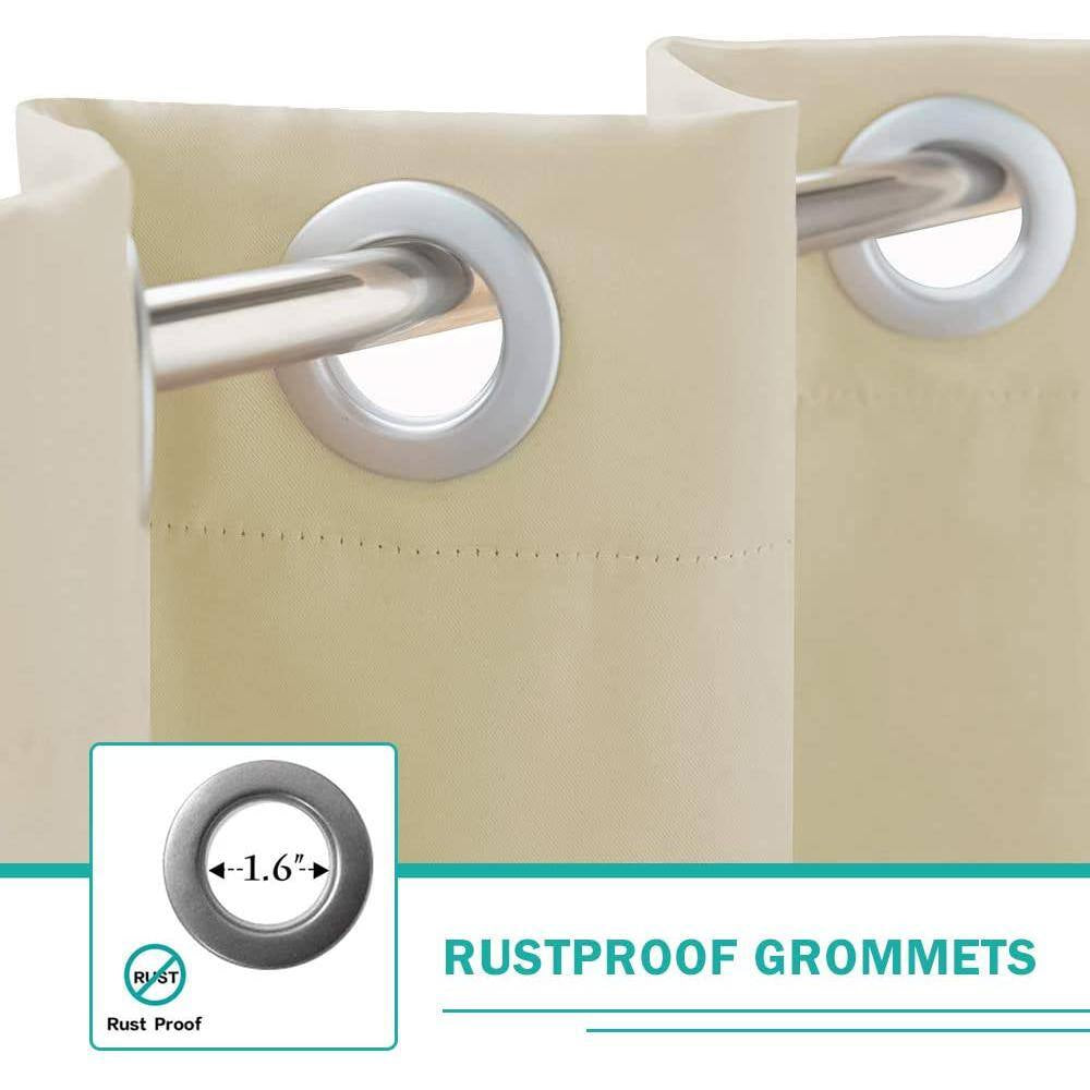 50 In. X 84 In. Indoor Outdoor Curtains Grommet Curtain (1 Panel)