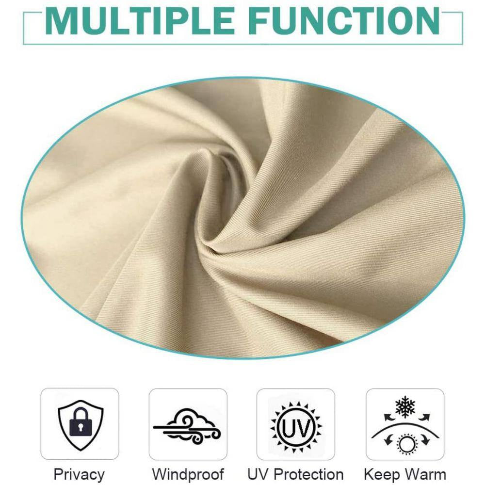 50 In. X 84 In. Indoor Outdoor Curtains Grommet Curtain (1 Panel)