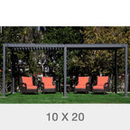 Mirador Adjustable Louvered Aluminum Pergola