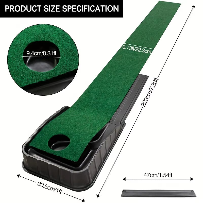 Golf Putting Blanket Putter Mat Outdoor Indoor Practice Mat Putter Exerciser Golf Putting Green
