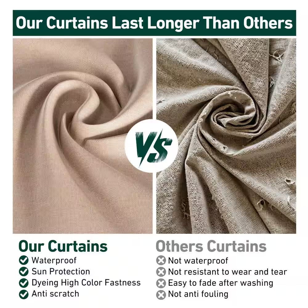 Ultra Series 10 Ft. X 12 Ft. Gazebo Replacement Privacy Curtain, Khaki