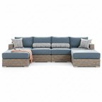 6-Piece Modular Outdoor Patio Seating Set