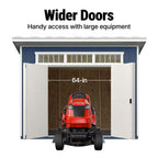 Do-It Yourself Olympia 10 Ft. X 7.5 Ft. Modern Lean-To Wood Garden Shed Storage W/ Floor, Windows, and Lock (75 Sq. Ft.)